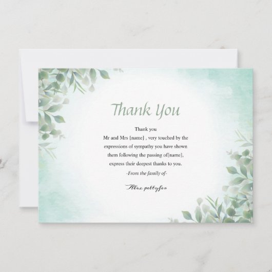 Funeral-bedankt-kaart Bedankkaart (Voorkant)