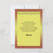 Funeral-bedankt-kaart Kaart (Achterkant)