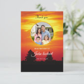 Funeral-bedankt-kaart Kaart (Staand voorkant)