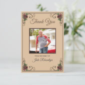 Funeral-bedankt-kaart Kaart (Staand voorkant)