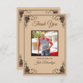 Funeral-bedankt-kaart Kaart (Voorkant / Achterkant)