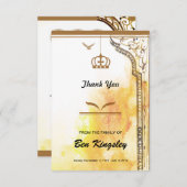 Funeral-bedankt-kaart Kaart (Voorkant / Achterkant)