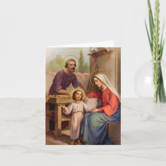 Funeral Bedankt kaarten | Heilige Gekatholieke Fam (Voorkant)