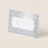 Funeral Bedankt kaarten | Het mooie oliepatroon (Voorkant)