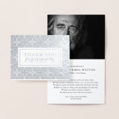 Funeral Bedankt kaarten | Het mooie oliepatroon (Display)