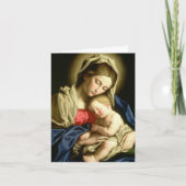 Funeral Bedankt kaarten | Madonna en Child 2 (Voorkant)