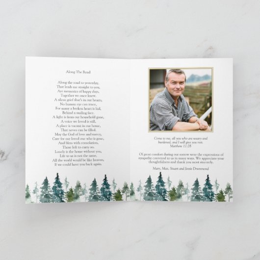 Funeral Bedankt kaarten | Scharnbossen (Binnen)