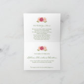 Funeral Bedankt kaarten | Waterverf Florals 4 (Binnen)