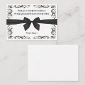 Funeral Bedankt Notitiekaartje (Voorkant / Achterkant)