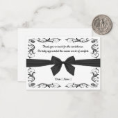 Funeral Bedankt Notitiekaartje (Voorkant / Achterkant in situ)