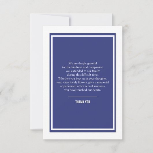 Funeral Bedankt voor je fotokaart (Achterkant)