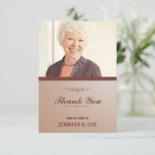 Funeral Bedankt voor je fotokaart (Staand voorkant)