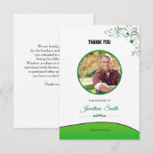 Funeral Bedankt voor je fotokaart Kaart (Voorkant / Achterkant)