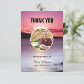 Funeral Bedankt voor je fotokaart Kaart (Staand voorkant)