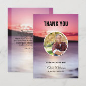 Funeral Bedankt voor je fotokaart Kaart (Voorkant / Achterkant)