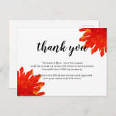 Funeral Bedankt voor je kaartje Briefkaart (Voorkant / Achterkant)