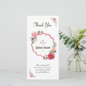 Funeral Bedankt voor je sympathiekaart (Staand voorkant)