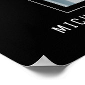 Funeral Black Celebrating of Life Welcome Sign Poster (Hoek)