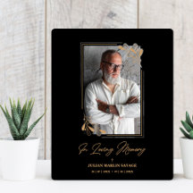 Funeral Black Fake Golden Branches