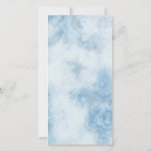 Funeral Blue Floral | Foto Dank je wel Kaart (Achterkant)