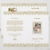 Funeral Brochure Sjabloon (Voorkant / Achterkant)