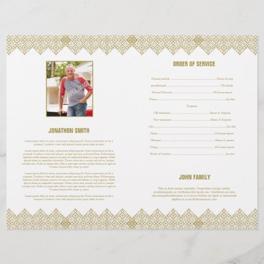 Funeral Brochure Sjabloon (Achterkant)