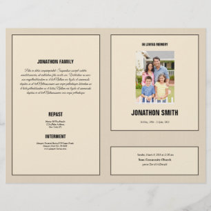 Funeral Brochure Sjabloon