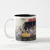 Funeral Car van de hertog van Wellington, 1853 Tweekleurige Koffiemok (Links)