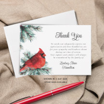 Funeral Cardinaal Waterverf Dank u