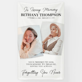 Funeral Celebration of Life 2 Photo Memorial Spandoek