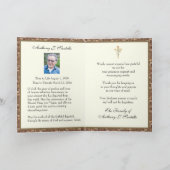 Funeral Celebration of Life Dankjewel Religieuze Bedankkaart (Binnen)