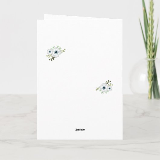 Funeral Celebration of Life Floral Programme Kaart (Achterkant)