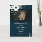 Funeral Celebration of Life Floral Programme Kaart (Voorkant)