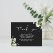 Funeral Celebration Of Life Greenery Floral Bedankkaart (Staand voorkant)