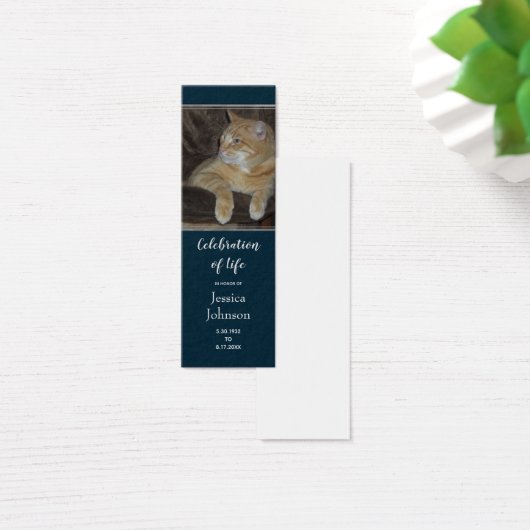 Funeral Celebration of Life Keepomwille Mini Visitekaartjes (Bureau)