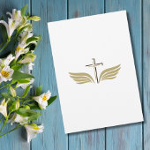 Funeral Celebration of Life Memorial Airplane Blue Kaart