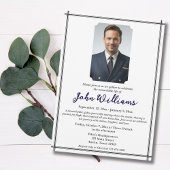 Funeral Celebration of Life Memorial Photo Modern Kaart