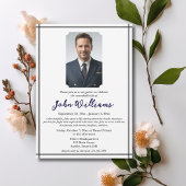 Funeral Celebration of Life Memorial Photo Modern Kaart