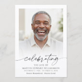 Funeral Celebration of Life Order of Service Photo Programmakaart (Voorkant)