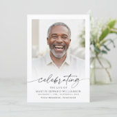 Funeral Celebration of Life Order of Service Photo Programmakaart (Staand voorkant)