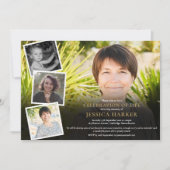 Funeral Celebration of Life Photo Collage Kaart (Voorkant)