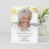 Funeral Celebration of Life Photo Kaart (Staand voorkant)
