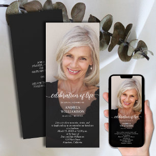 Funeral Celebration of Life Photo Kaart