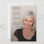 Funeral Celebration of Life Photo Kaart (Achterkant)