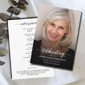 Funeral Celebration of Life Photo Programmakaart