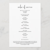 Funeral Celebration of Life Photo Programmakaart (Achterkant)