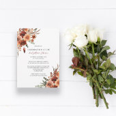 Funeral Celebration of Life Terracotta Invitation Kaart