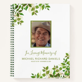 Funeral condoleance Foto Memorial Guest Book Notitieboek