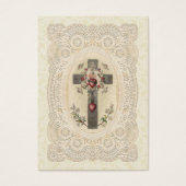 Funeral Cross Religious Memorial Heilige Kaart - (Voorkant)