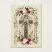 Funeral Cross Religious Memorial Heilige Kaart - (Voorkant)